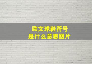 欧文球鞋符号是什么意思图片