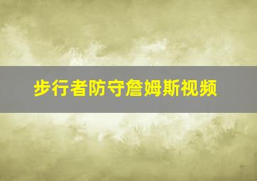 步行者防守詹姆斯视频