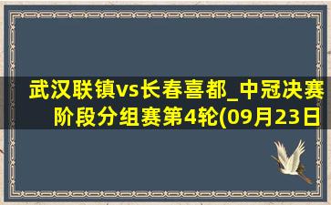 武汉联镇vs长春喜都_中冠决赛阶段分组赛第4轮(09月23日)全场集锦