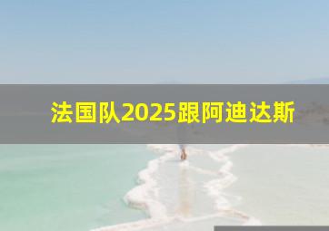 法国队2025跟阿迪达斯