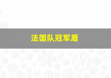 法国队冠军盾