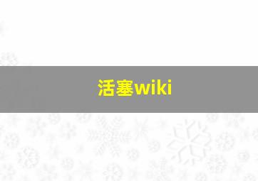 活塞wiki