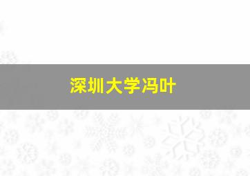 深圳大学冯叶