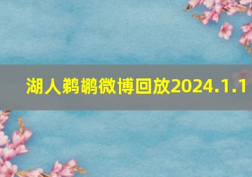 湖人鹈鹕微博回放2024.1.1