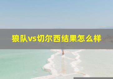 狼队vs切尔西结果怎么样