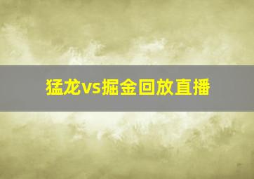 猛龙vs掘金回放直播