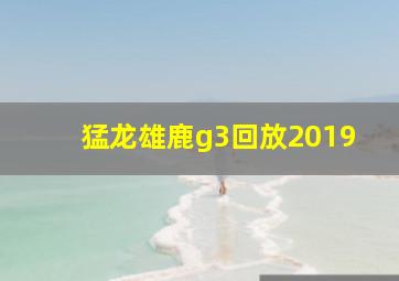 猛龙雄鹿g3回放2019