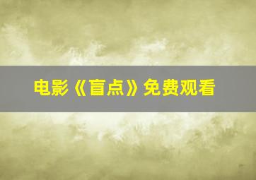 电影《盲点》免费观看