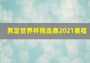 男足世界杯预选赛2021赛程