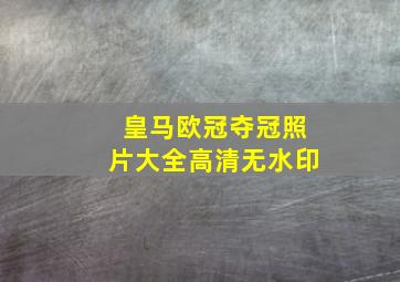 皇马欧冠夺冠照片大全高清无水印