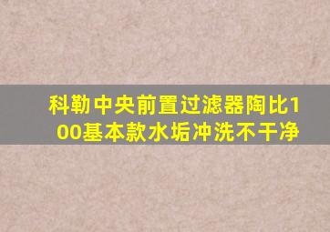 科勒中央前置过滤器陶比100基本款水垢冲洗不干净