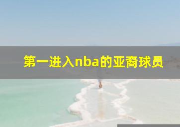 第一进入nba的亚裔球员