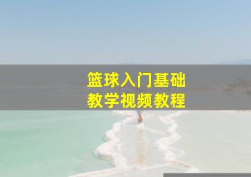 篮球入门基础教学视频教程