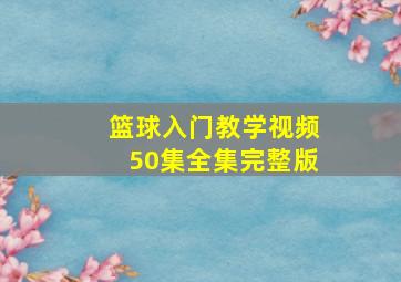 篮球入门教学视频50集全集完整版