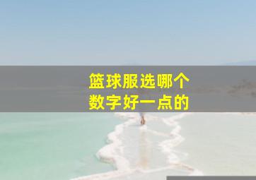 篮球服选哪个数字好一点的