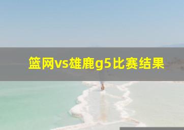 篮网vs雄鹿g5比赛结果