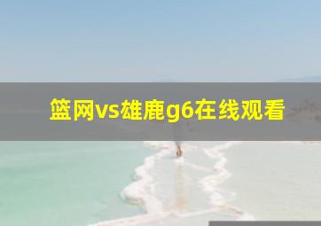 篮网vs雄鹿g6在线观看