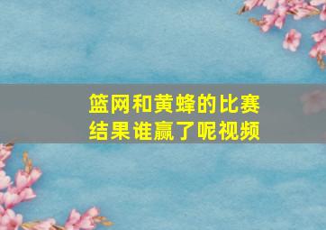 篮网和黄蜂的比赛结果谁赢了呢视频