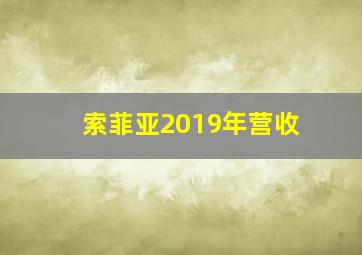 索菲亚2019年营收