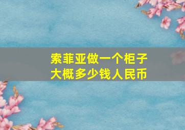 索菲亚做一个柜子大概多少钱人民币