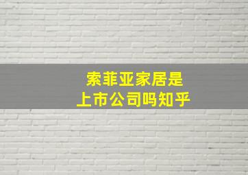 索菲亚家居是上市公司吗知乎