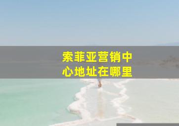 索菲亚营销中心地址在哪里