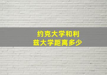 约克大学和利兹大学距离多少