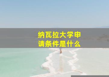 纳瓦拉大学申请条件是什么