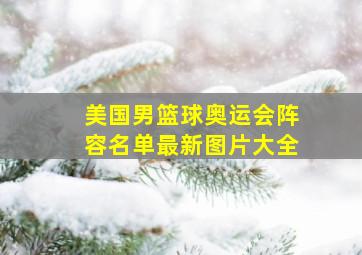 美国男篮球奥运会阵容名单最新图片大全