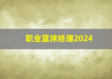 职业篮球经理2024