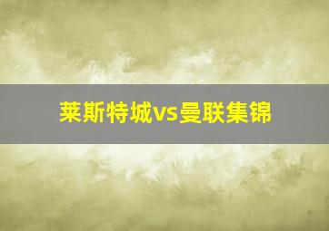 莱斯特城vs曼联集锦