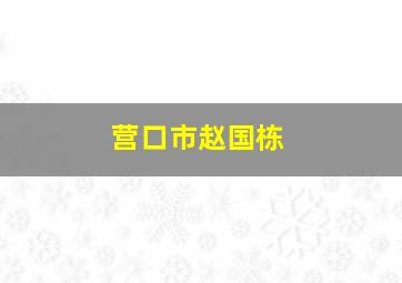 营口市赵国栋