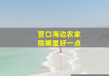 营口海边农家院哪里好一点