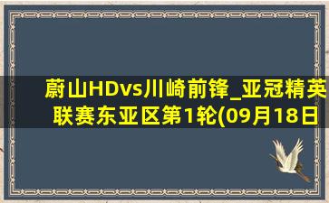 蔚山HDvs川崎前锋_亚冠精英联赛东亚区第1轮(09月18日)全场集锦