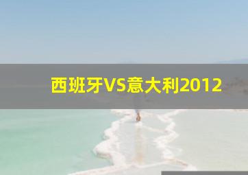 西班牙VS意大利2012