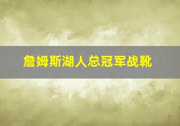 詹姆斯湖人总冠军战靴