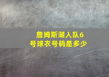 詹姆斯湖人队6号球衣号码是多少