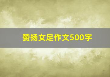 赞扬女足作文500字