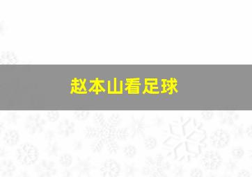 赵本山看足球