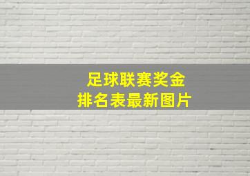 足球联赛奖金排名表最新图片