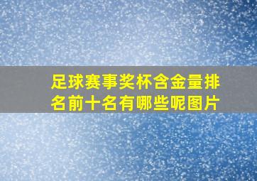 足球赛事奖杯含金量排名前十名有哪些呢图片