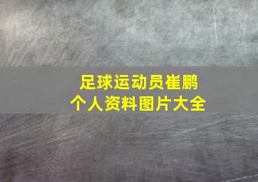 足球运动员崔鹏个人资料图片大全