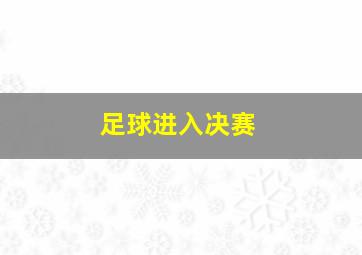 足球进入决赛