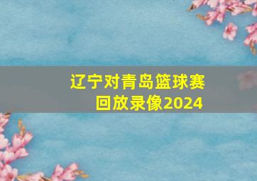 辽宁对青岛篮球赛回放录像2024