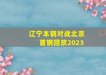 辽宁本钢对战北京首钢回放2023