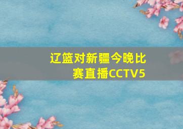 辽篮对新疆今晚比赛直播CCTV5