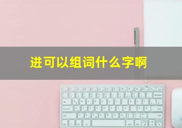 进可以组词什么字啊