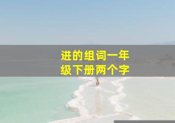 进的组词一年级下册两个字