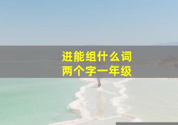 进能组什么词两个字一年级