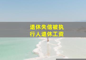 退休失信被执行人退休工资